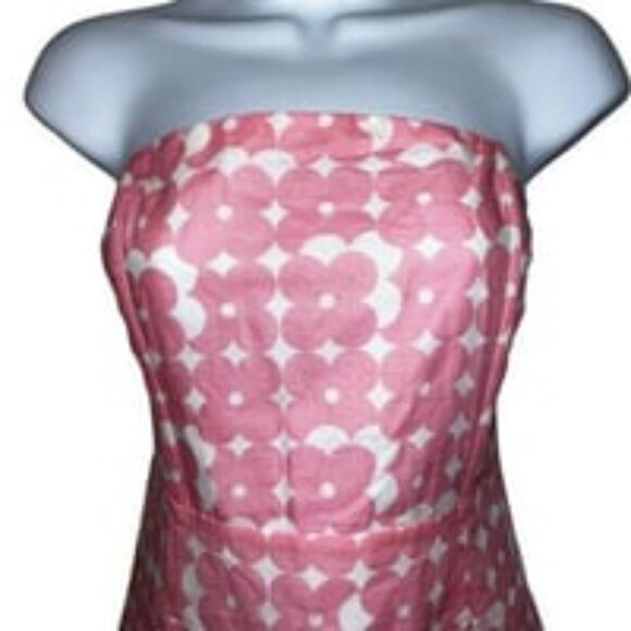 Peppermayo Linen Blend White With Pink Flowers - Picture 2 of 6